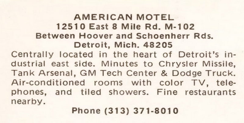 MNM Motel (American Motel) - Vintage Postcard (newer photo)